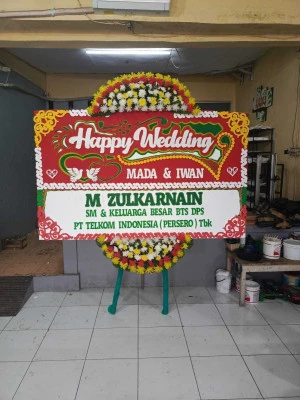 Papan Bunga di Jalan Panjang Kebon Jeruk