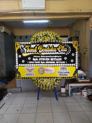 Papan Bunga di Jalan Panjang Kebon Jeruk