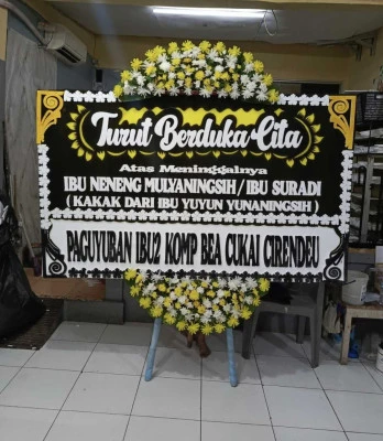 Papan Bunga di Jalan Panjang Kebon Jeruk