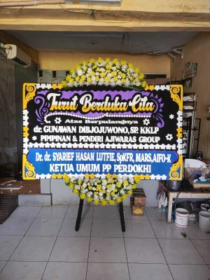 Papan Bunga di Jalan Panjang Kebon Jeruk